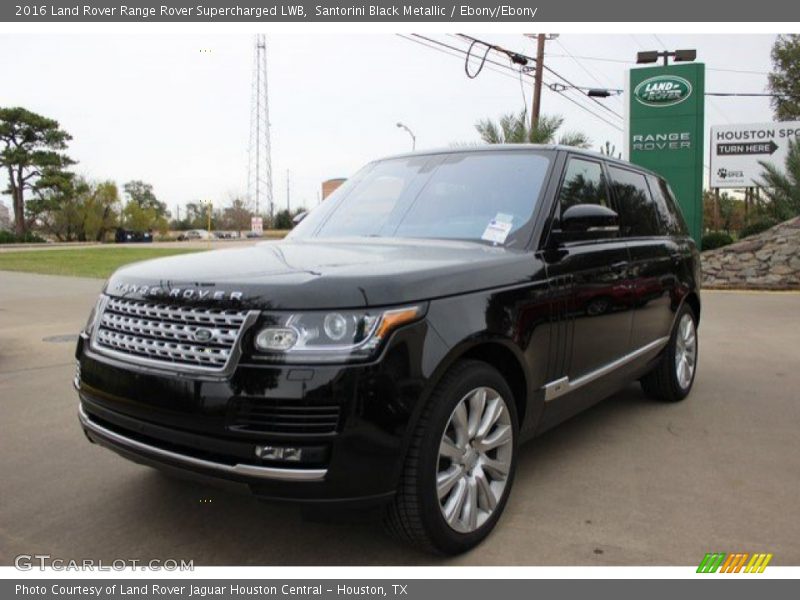 Santorini Black Metallic / Ebony/Ebony 2016 Land Rover Range Rover Supercharged LWB