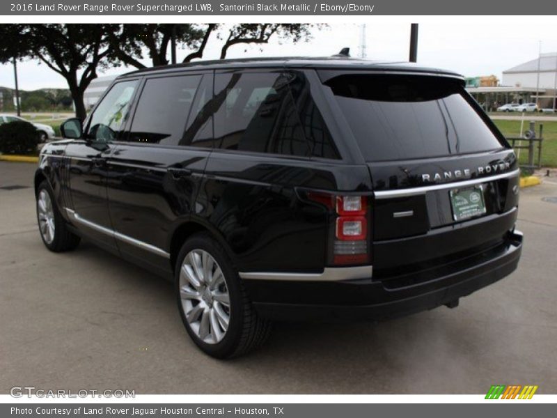 Santorini Black Metallic / Ebony/Ebony 2016 Land Rover Range Rover Supercharged LWB