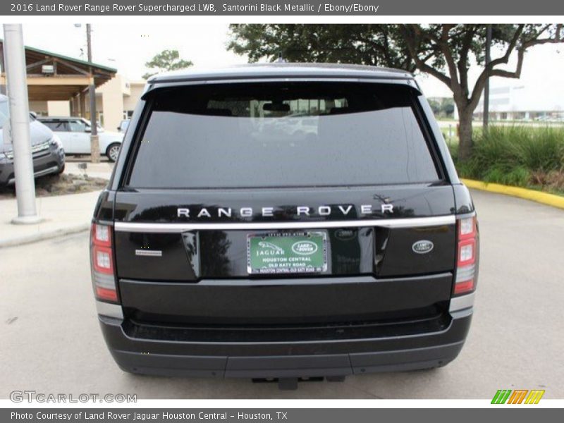 Santorini Black Metallic / Ebony/Ebony 2016 Land Rover Range Rover Supercharged LWB