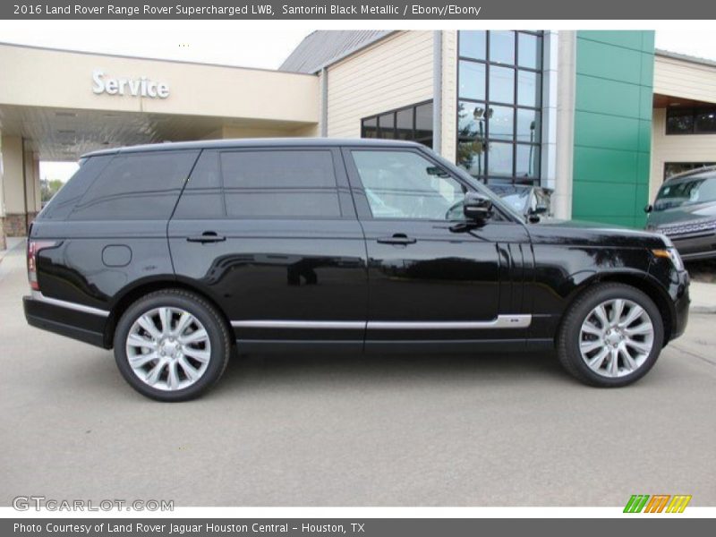 Santorini Black Metallic / Ebony/Ebony 2016 Land Rover Range Rover Supercharged LWB