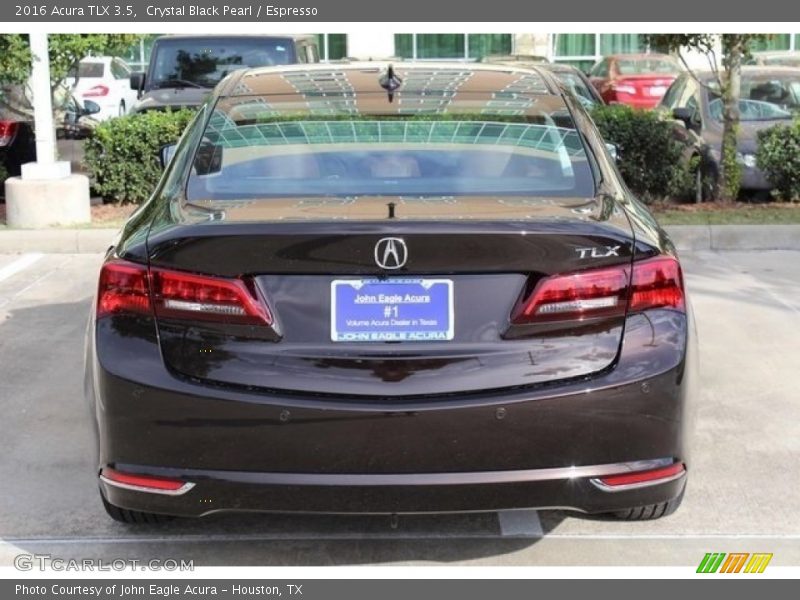 Crystal Black Pearl / Espresso 2016 Acura TLX 3.5
