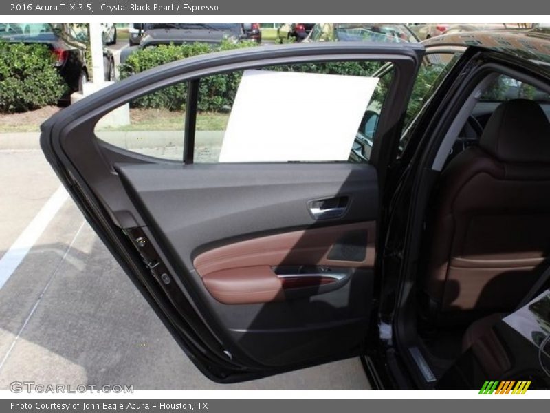Crystal Black Pearl / Espresso 2016 Acura TLX 3.5