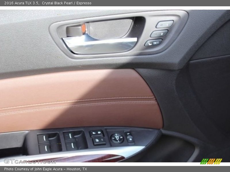 Crystal Black Pearl / Espresso 2016 Acura TLX 3.5