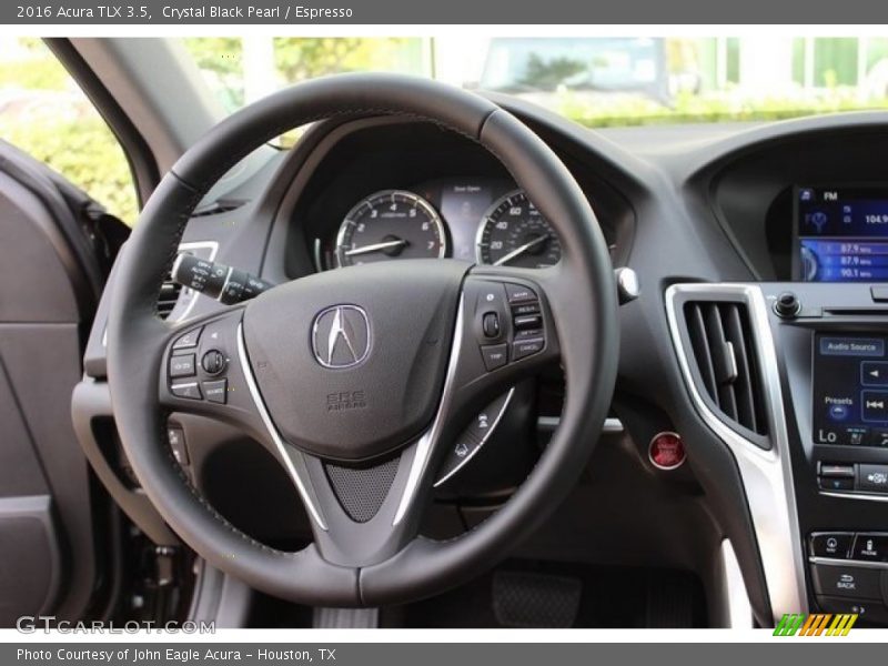 Crystal Black Pearl / Espresso 2016 Acura TLX 3.5