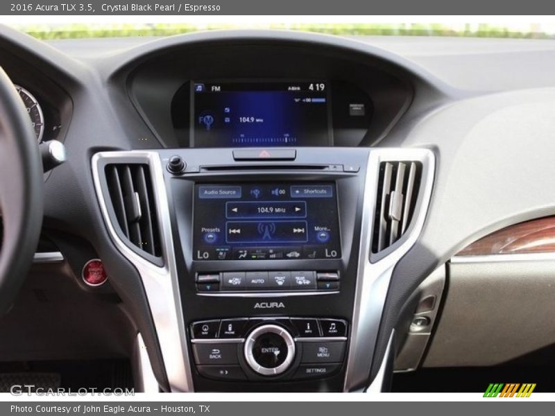 Crystal Black Pearl / Espresso 2016 Acura TLX 3.5