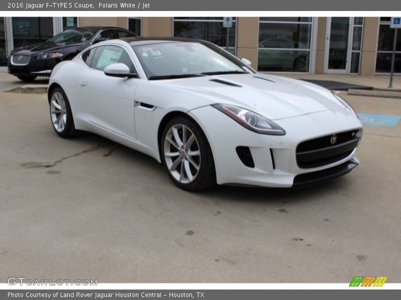 Polaris White / Jet 2016 Jaguar F-TYPE S Coupe