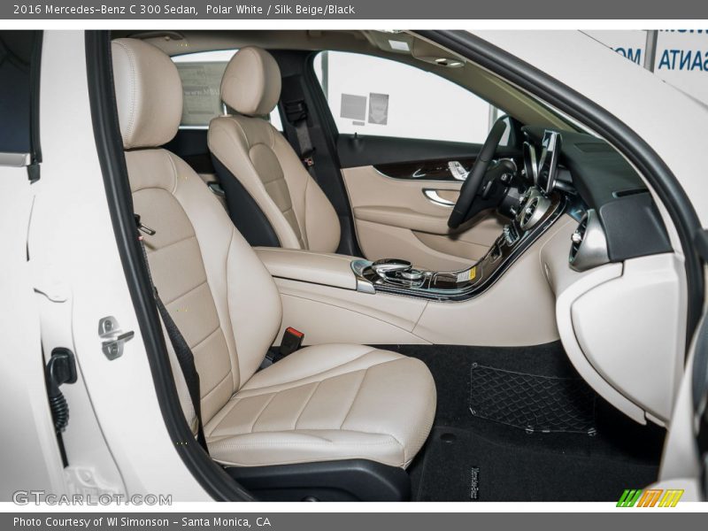 Polar White / Silk Beige/Black 2016 Mercedes-Benz C 300 Sedan