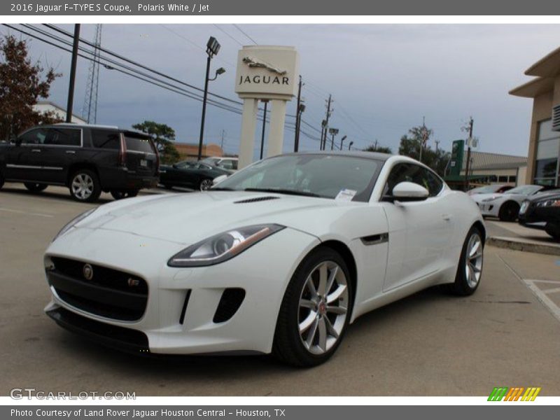 Polaris White / Jet 2016 Jaguar F-TYPE S Coupe