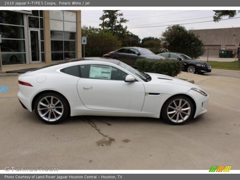 Polaris White / Jet 2016 Jaguar F-TYPE S Coupe