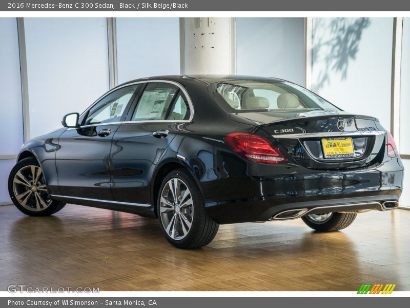 Black / Silk Beige/Black 2016 Mercedes-Benz C 300 Sedan