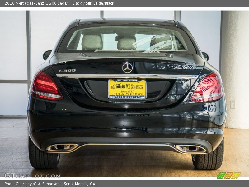 Black / Silk Beige/Black 2016 Mercedes-Benz C 300 Sedan
