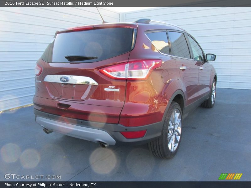 Sunset Metallic / Medium Light Stone 2016 Ford Escape SE