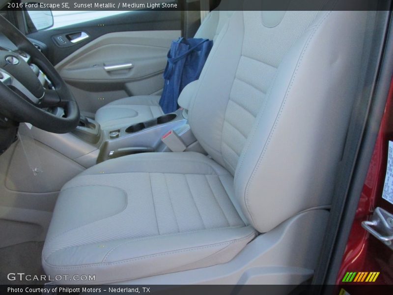 Sunset Metallic / Medium Light Stone 2016 Ford Escape SE