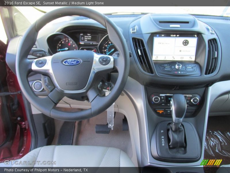 Sunset Metallic / Medium Light Stone 2016 Ford Escape SE