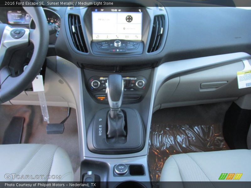 Sunset Metallic / Medium Light Stone 2016 Ford Escape SE