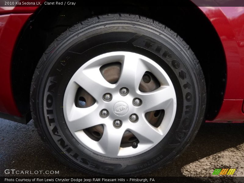 Claret Red / Gray 2010 Kia Sedona LX