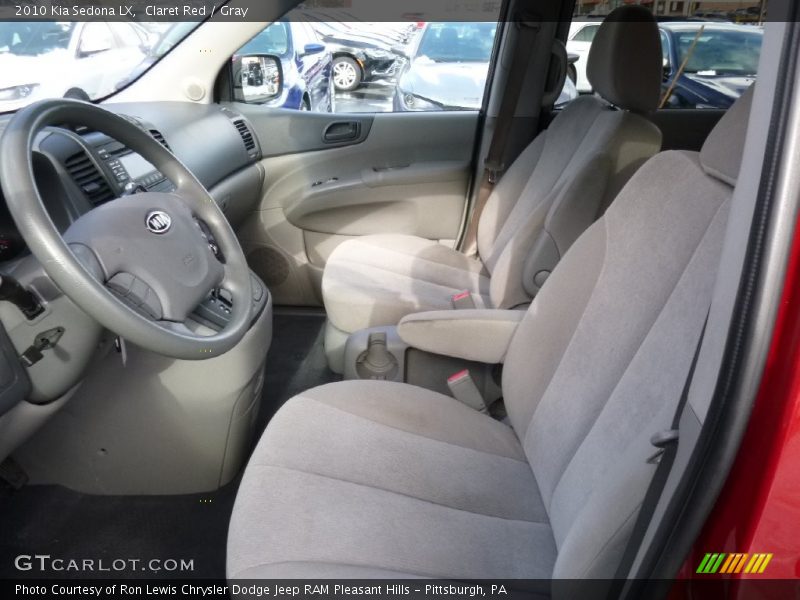 Claret Red / Gray 2010 Kia Sedona LX
