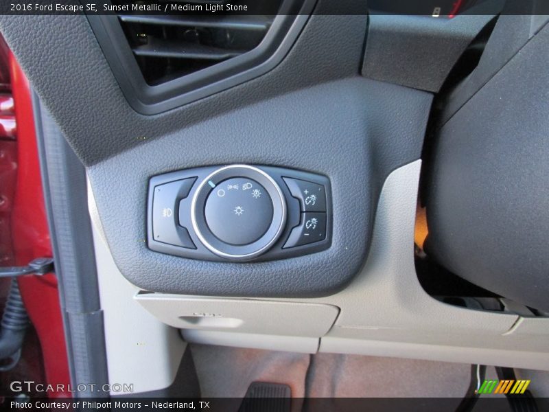 Sunset Metallic / Medium Light Stone 2016 Ford Escape SE