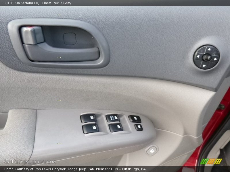 Claret Red / Gray 2010 Kia Sedona LX