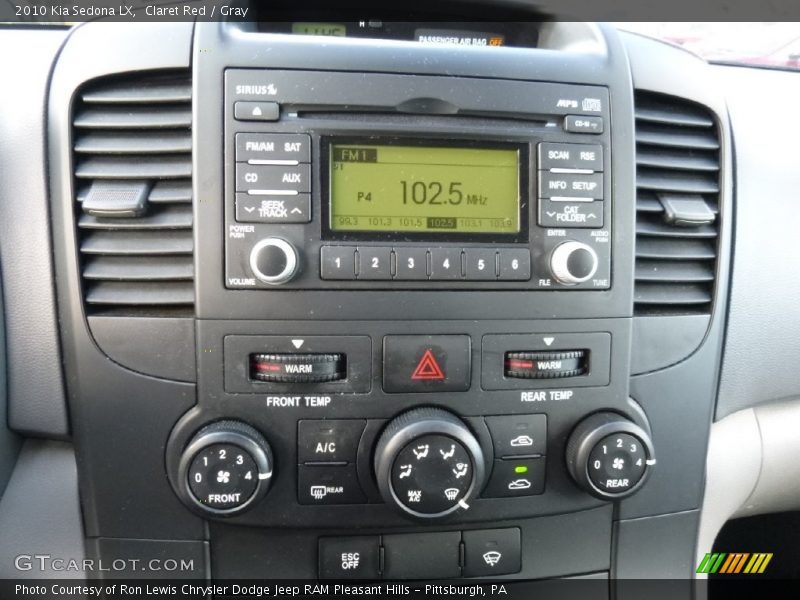 Claret Red / Gray 2010 Kia Sedona LX