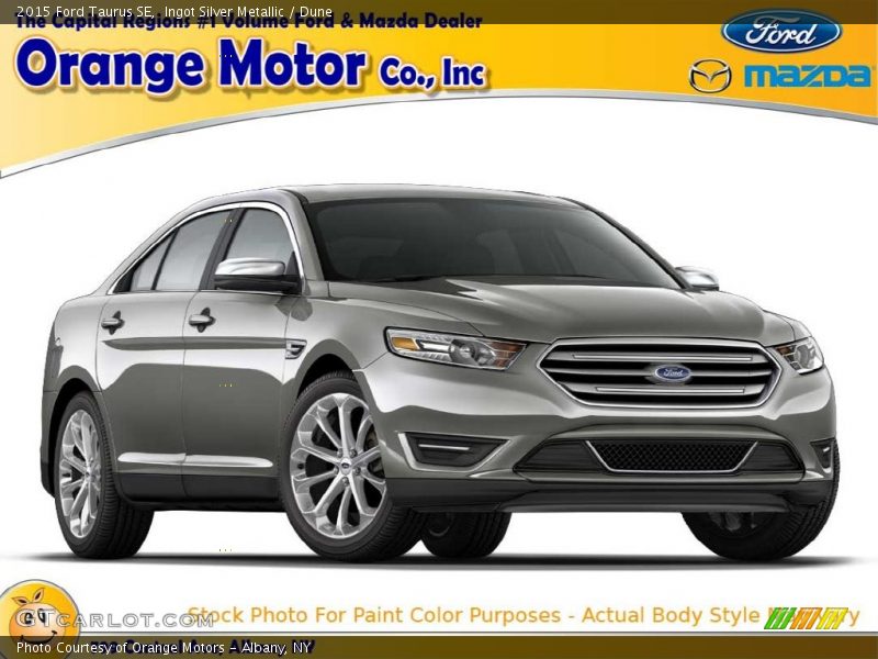 Ingot Silver Metallic / Dune 2015 Ford Taurus SE