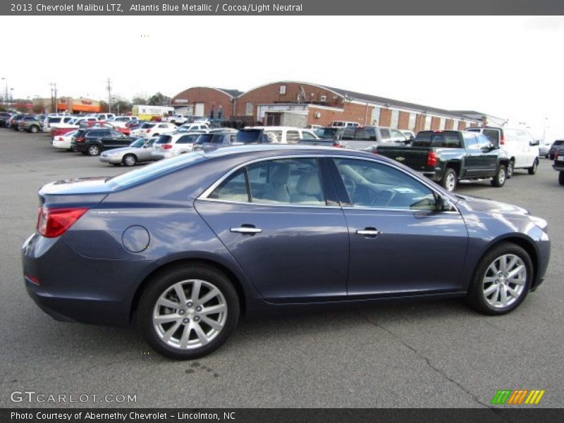 Atlantis Blue Metallic / Cocoa/Light Neutral 2013 Chevrolet Malibu LTZ