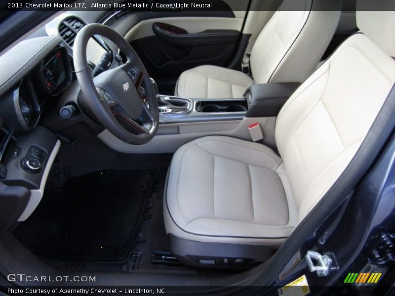 Atlantis Blue Metallic / Cocoa/Light Neutral 2013 Chevrolet Malibu LTZ