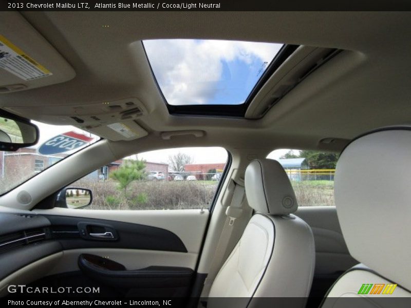 Atlantis Blue Metallic / Cocoa/Light Neutral 2013 Chevrolet Malibu LTZ