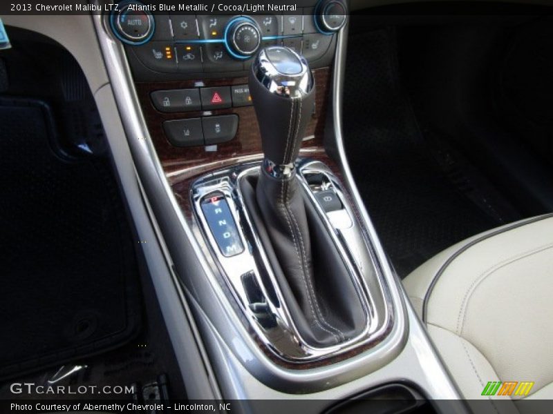 Atlantis Blue Metallic / Cocoa/Light Neutral 2013 Chevrolet Malibu LTZ