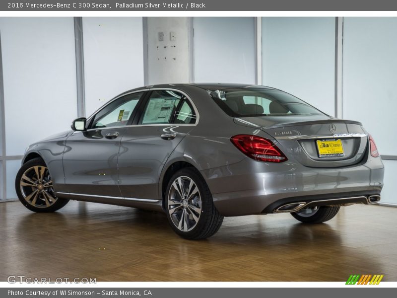 Palladium Silver Metallic / Black 2016 Mercedes-Benz C 300 Sedan