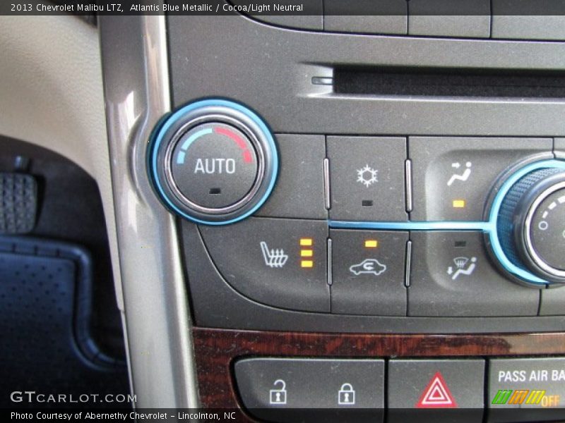 Atlantis Blue Metallic / Cocoa/Light Neutral 2013 Chevrolet Malibu LTZ