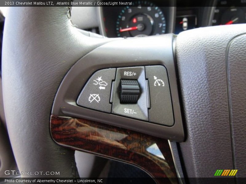 Atlantis Blue Metallic / Cocoa/Light Neutral 2013 Chevrolet Malibu LTZ