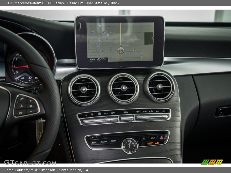 Palladium Silver Metallic / Black 2016 Mercedes-Benz C 300 Sedan