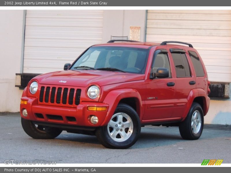 Flame Red / Dark Slate Gray 2002 Jeep Liberty Limited 4x4