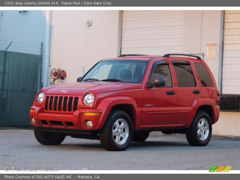 Flame Red / Dark Slate Gray 2002 Jeep Liberty Limited 4x4