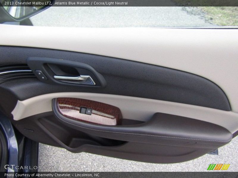 Atlantis Blue Metallic / Cocoa/Light Neutral 2013 Chevrolet Malibu LTZ