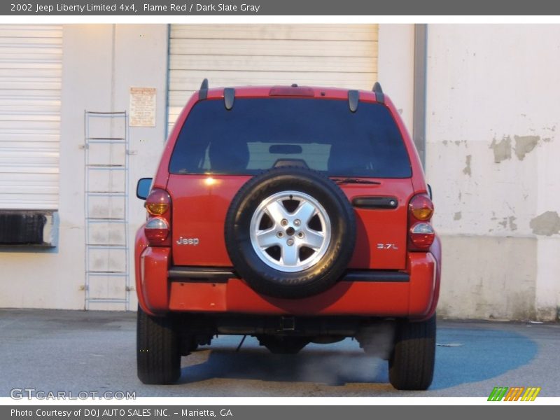 Flame Red / Dark Slate Gray 2002 Jeep Liberty Limited 4x4