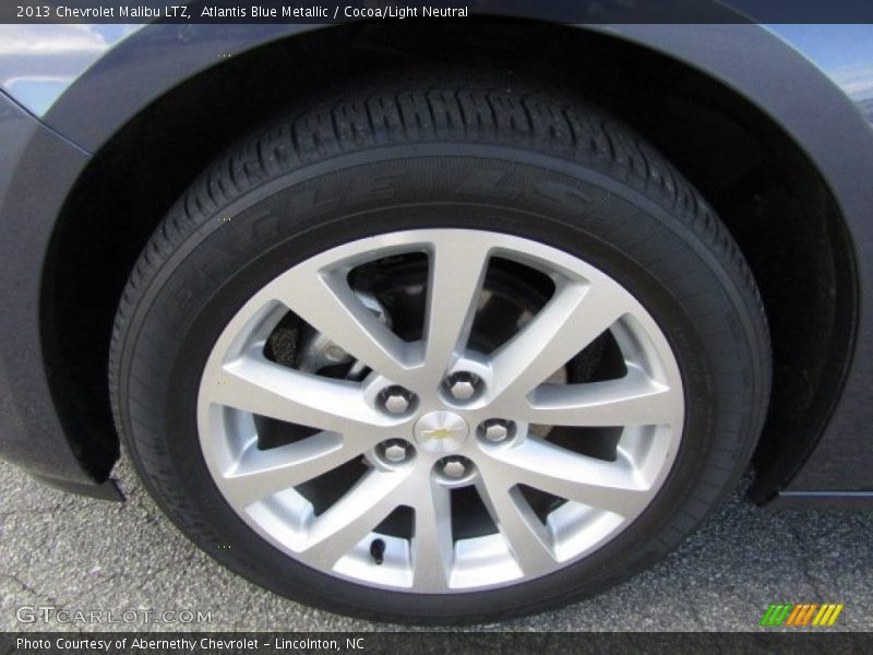 Atlantis Blue Metallic / Cocoa/Light Neutral 2013 Chevrolet Malibu LTZ