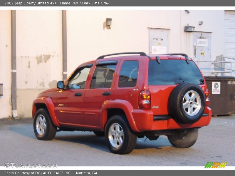 Flame Red / Dark Slate Gray 2002 Jeep Liberty Limited 4x4