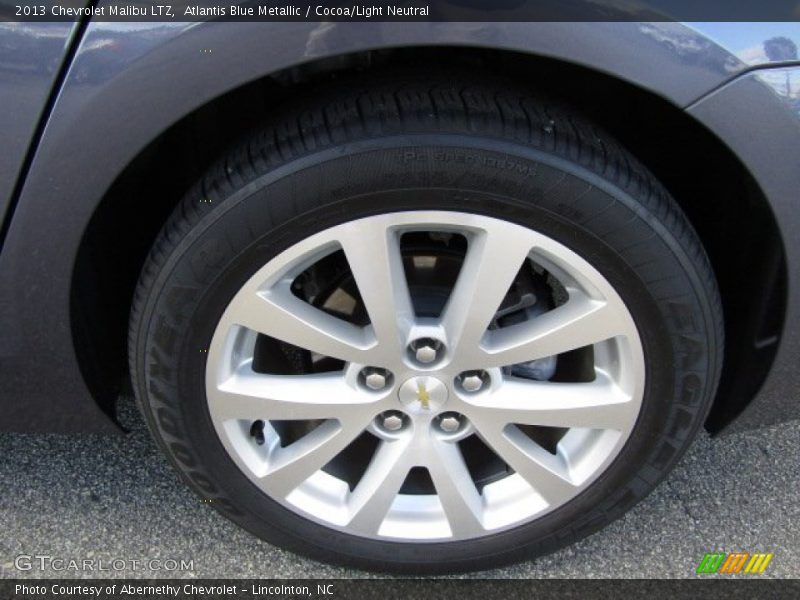 Atlantis Blue Metallic / Cocoa/Light Neutral 2013 Chevrolet Malibu LTZ