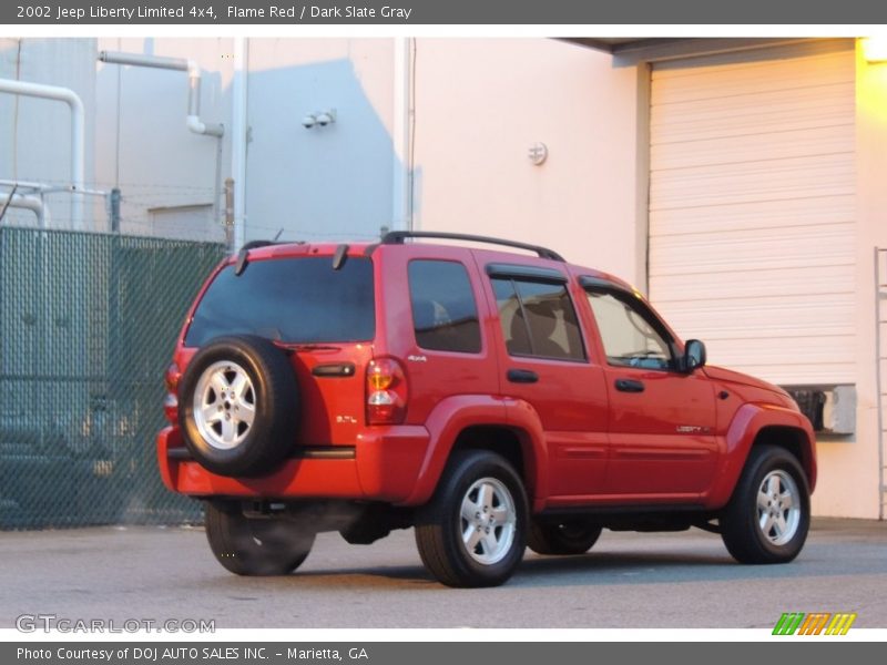 Flame Red / Dark Slate Gray 2002 Jeep Liberty Limited 4x4