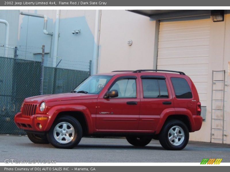 Flame Red / Dark Slate Gray 2002 Jeep Liberty Limited 4x4