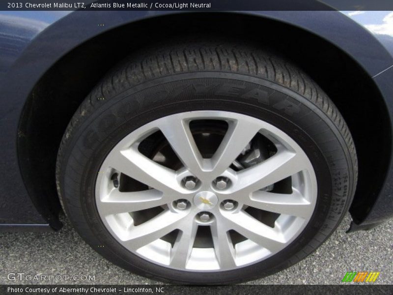 Atlantis Blue Metallic / Cocoa/Light Neutral 2013 Chevrolet Malibu LTZ