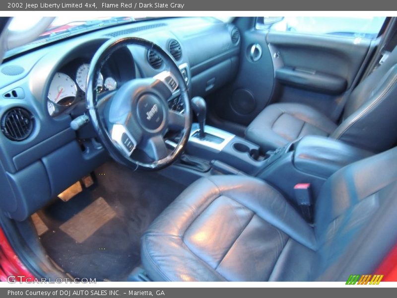 Flame Red / Dark Slate Gray 2002 Jeep Liberty Limited 4x4