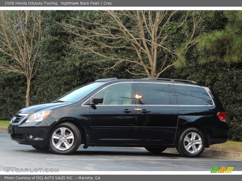 Nighthawk Black Pearl / Gray 2008 Honda Odyssey Touring