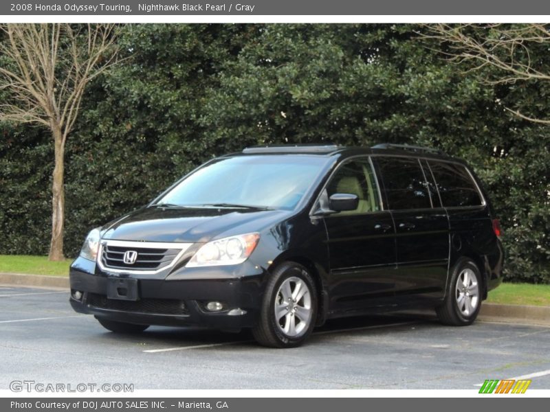Nighthawk Black Pearl / Gray 2008 Honda Odyssey Touring