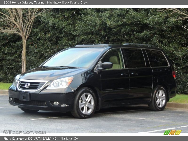 Nighthawk Black Pearl / Gray 2008 Honda Odyssey Touring