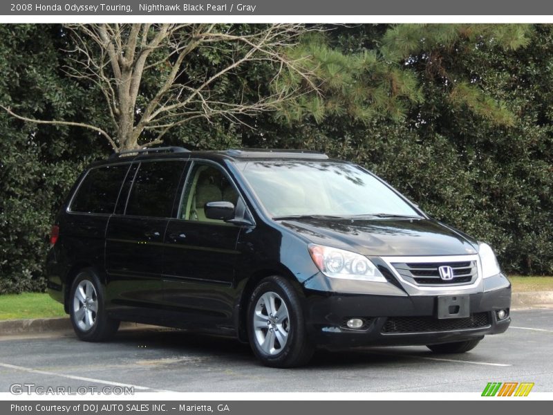 Nighthawk Black Pearl / Gray 2008 Honda Odyssey Touring