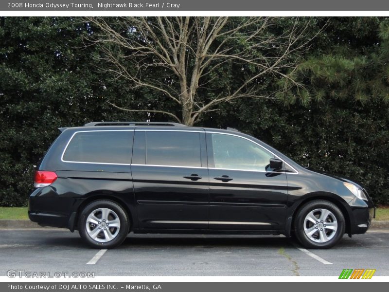 Nighthawk Black Pearl / Gray 2008 Honda Odyssey Touring