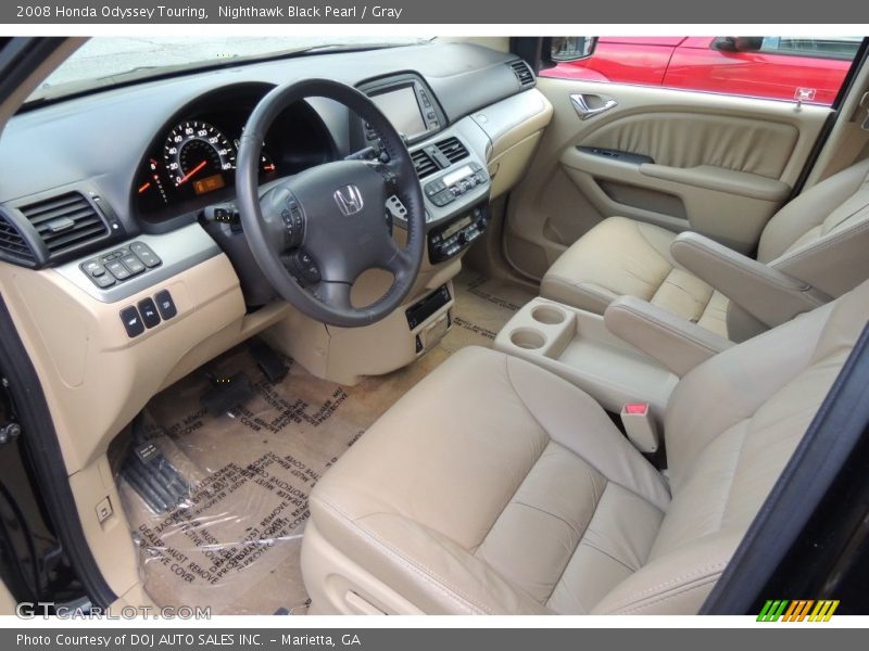 Nighthawk Black Pearl / Gray 2008 Honda Odyssey Touring